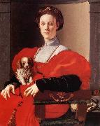 Pontormo, Jacopo Portrait of a Lady in Red Sweden oil painting artist